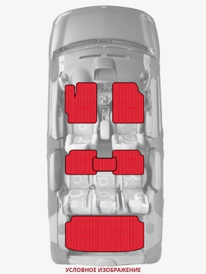 ЭВА коврики «Queen Lux» комплект для Mercedes B-Class Electric Drive